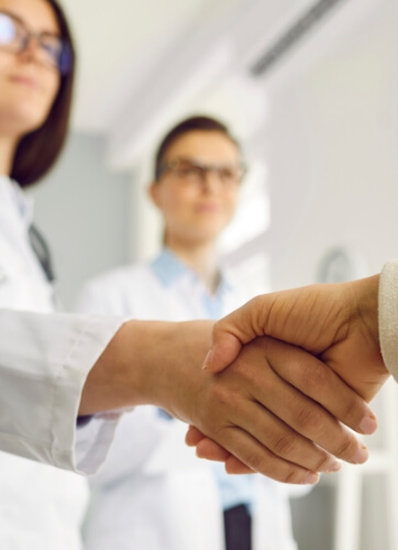 Doctors shaking hands